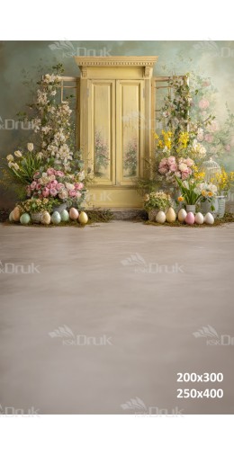 Tło fotograficzne „Żółte drzwi” | E_725